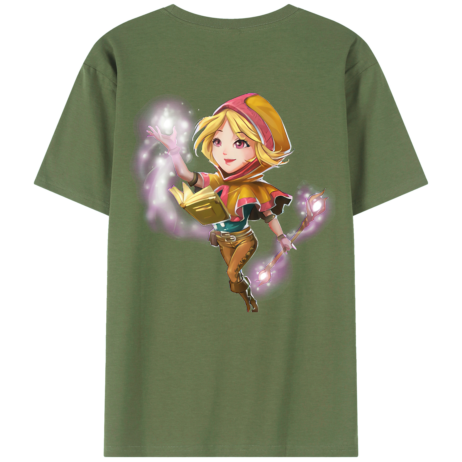 （画像用） リーグ・オブ・レジェンド League of Legends LOL 綿100％ メンズ半袖Tシャツ（バックプリント） 通気性